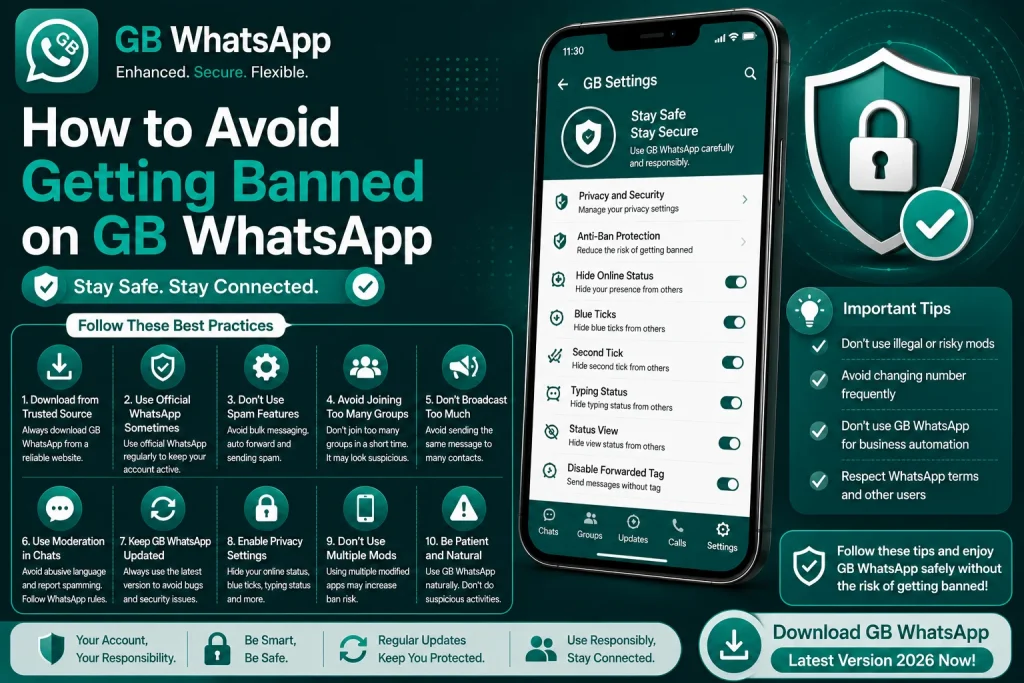 Avoid Getting Banned on GB WhatsApp