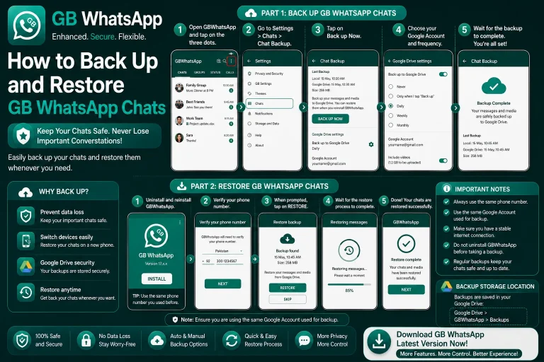 Back Up and Restore GB WhatsApp Chats