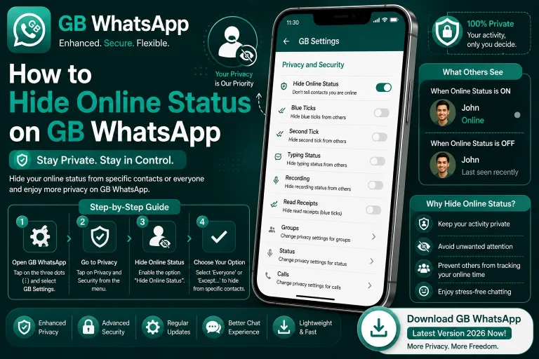 Hide Online Status GB WhatsApp